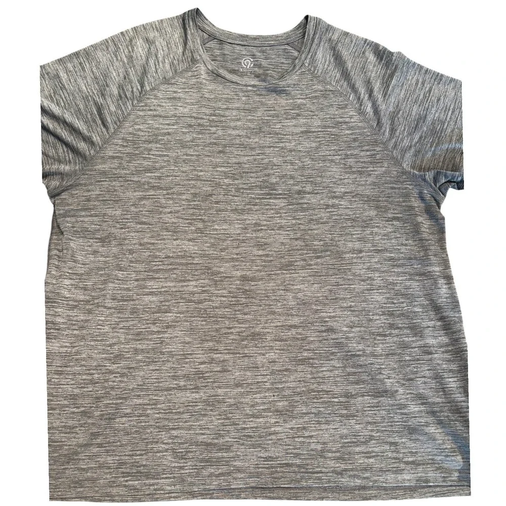 Champion C9 Mens XL Gray Heather Space Dye Raglan Sleeve Activewear T-Shirt - Picture 6 of 8